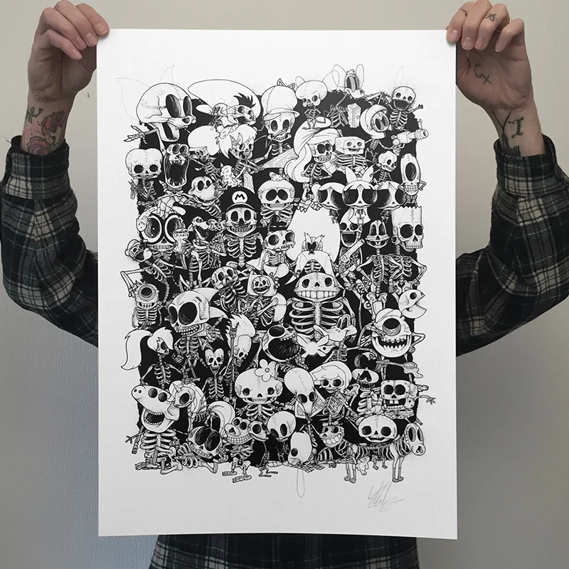 willblood — A2 Bones Collage